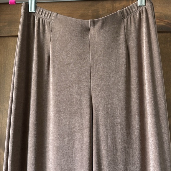 Chico's Travelers Pull On Pants Womens 1 8/10R Slinky Knit Cocoa Brown straight - Picture 3 of 11